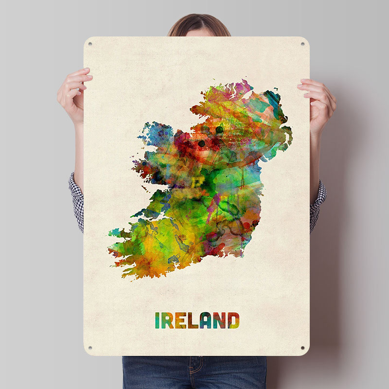 Retro Gaming Ireland - Ireland Printed Poster Retro Vintage Wall