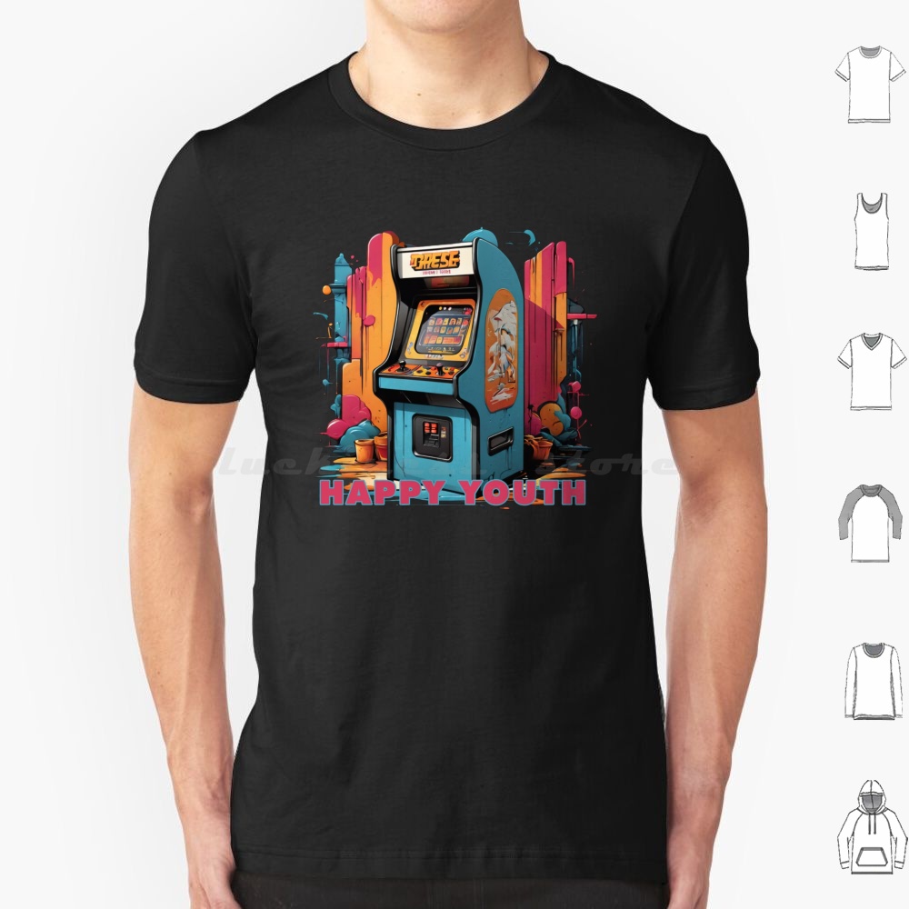 Retro Gaming T Shirts - Happy Youth-Arcade T Shirt Men Women