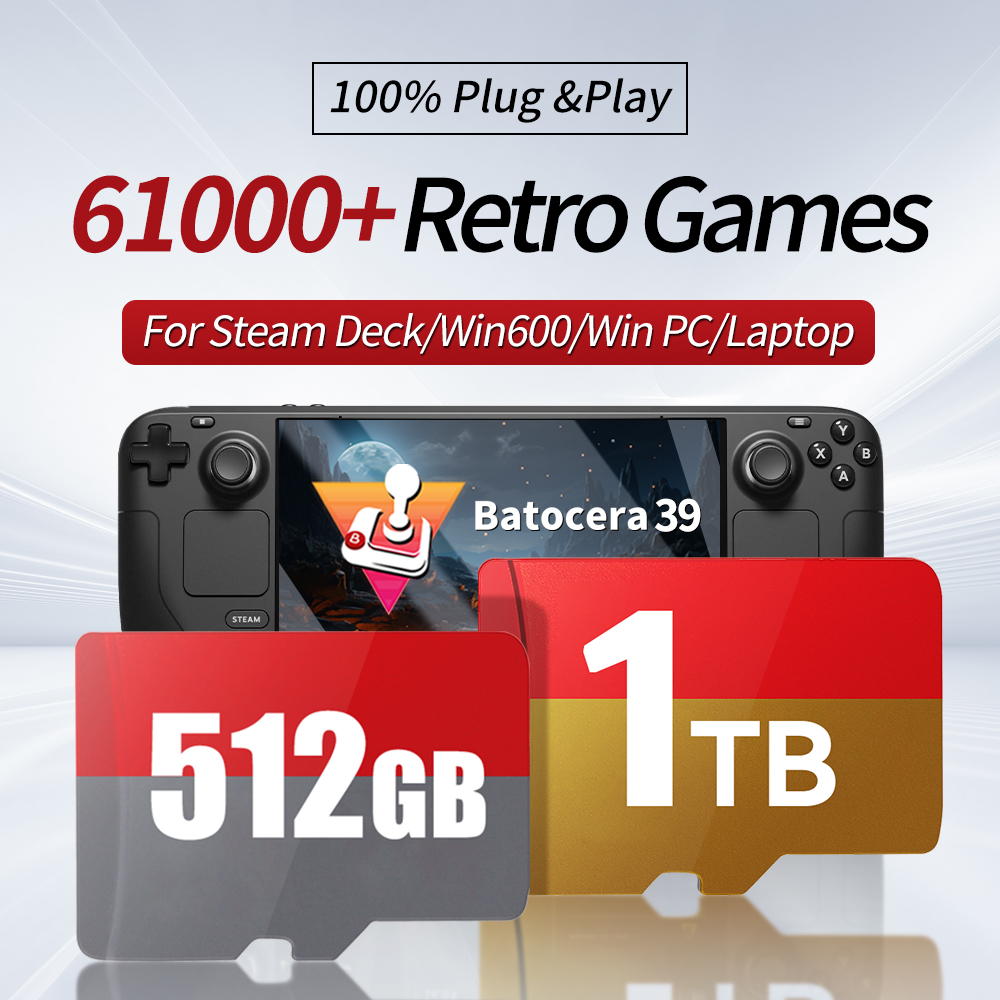 Retro Gaming Ps3 - 1TB Gaming Card With 61000 Retro