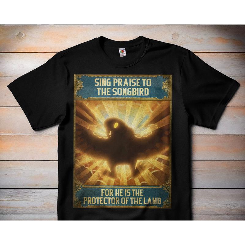 Retro Gaming T Shirts - Sing Praise to the Songbird Bioshock