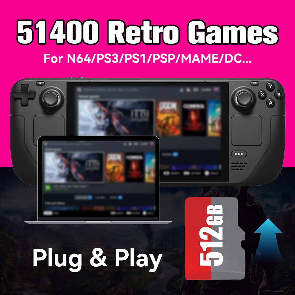 Retro Gaming Ps3 - Batocera 39 Game Card For SteamDeck/Win