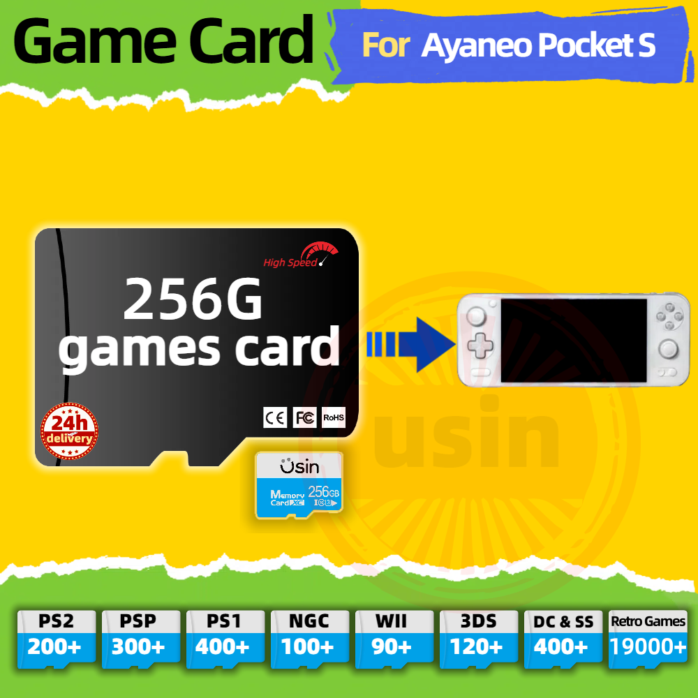 Retro Gaming Console - Game Card For Ayaneo Pocket S