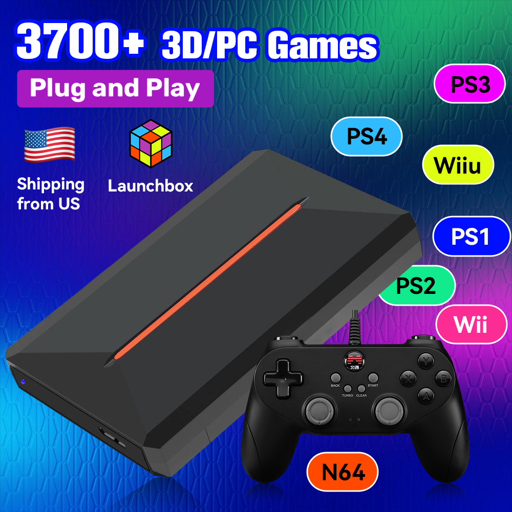 Retro Gaming Devices - Launchbox OS 500GB Portable Gaming HDD