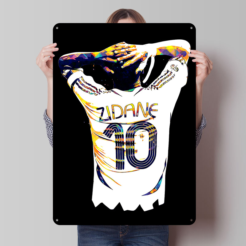 Zidane Soccer Jersey Metal Pos - Retro Gaming Jersey avis et prix