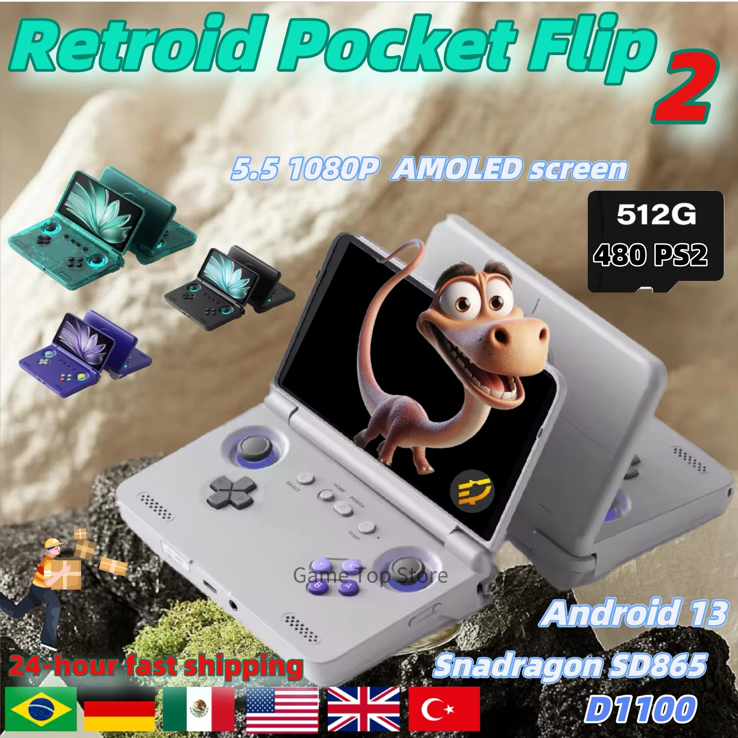 Retroid Pocket Flip 2 Handheld - Retro Gaming Devices avis et prix