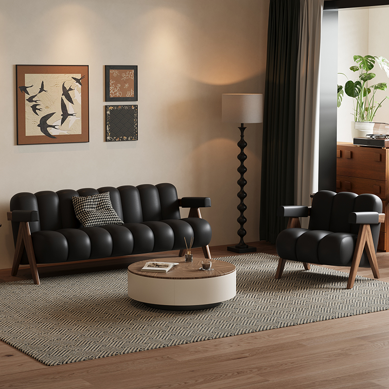 French Retro Sofas Black Livin - Retro Gaming Lounge avis et prix