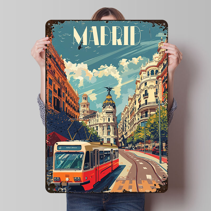 Madrid City Vibes Poster Wall  - Retro Gaming Vibe avis et prix