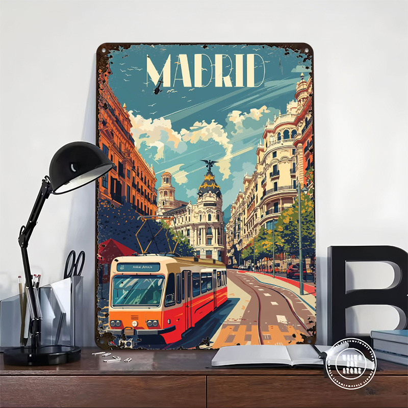 Madrid City Vibes Poster Wall  - Retro Gaming Vibe avis et prix