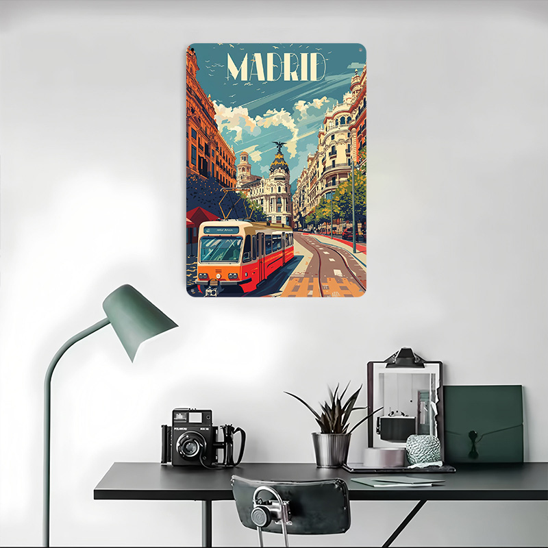 Madrid City Vibes Poster Wall  - Retro Gaming Vibe avis et prix