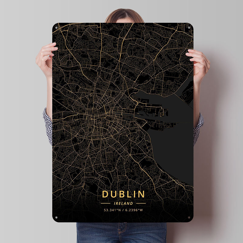 Dublin Ireland Poster Wall Art - Retro Gaming Ireland avis et prix