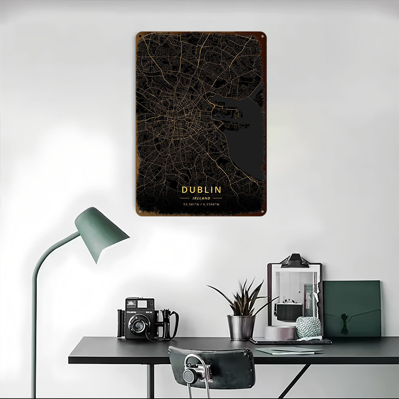 Dublin Ireland Poster Wall Art - Retro Gaming Ireland avis et prix