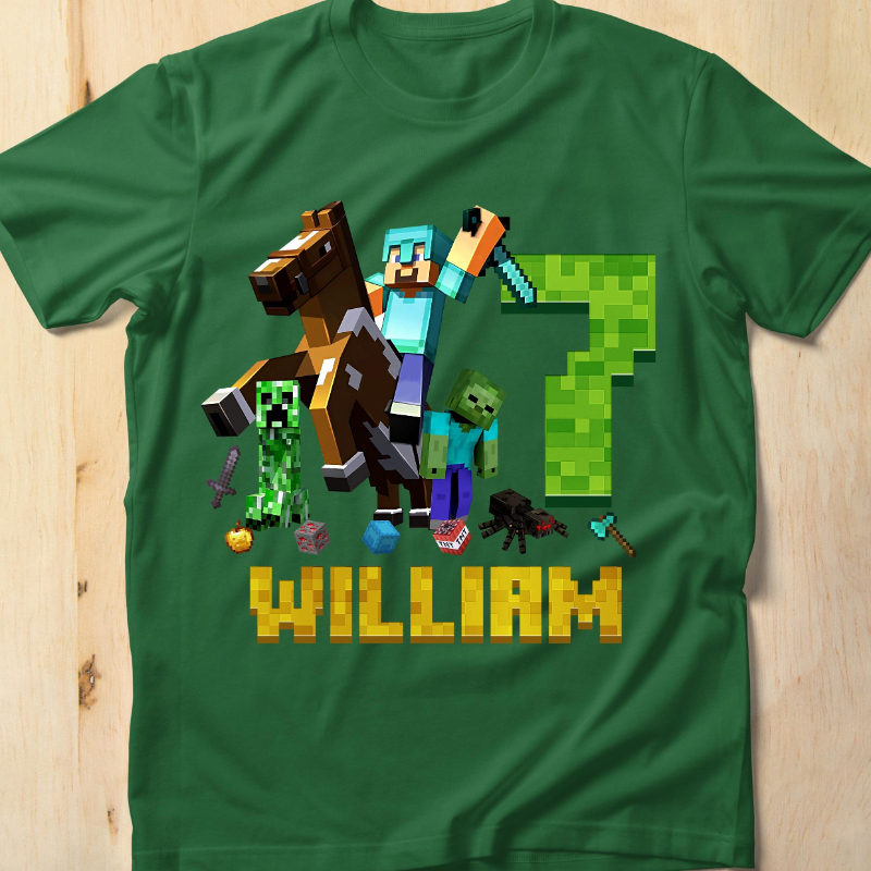 Retro 70s Custom MineC Birthda - Retro Gaming T Shirts avis et prix