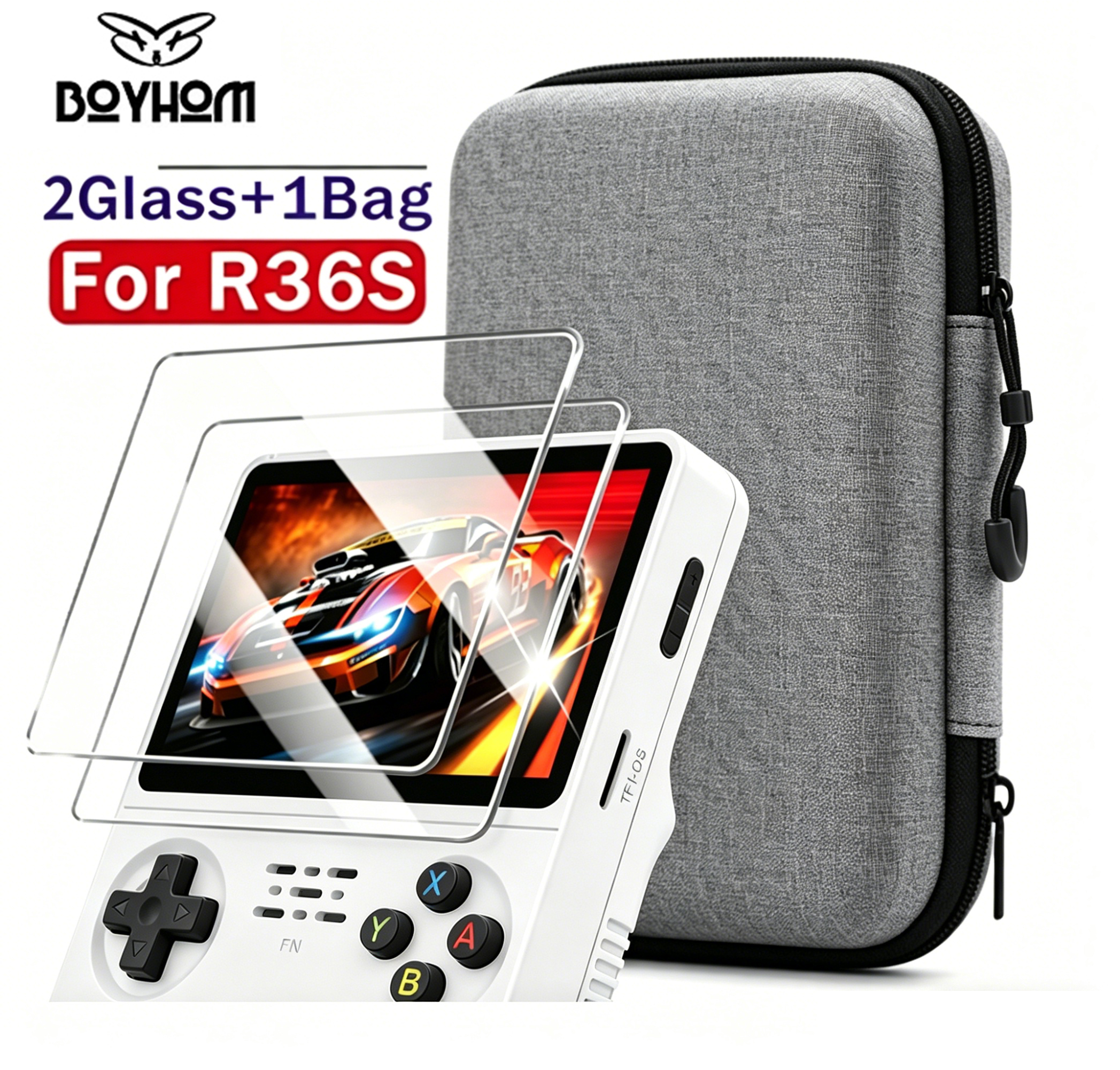 BOYHOM Official R36S Tempered  - Retro Gaming Handheld avis et prix