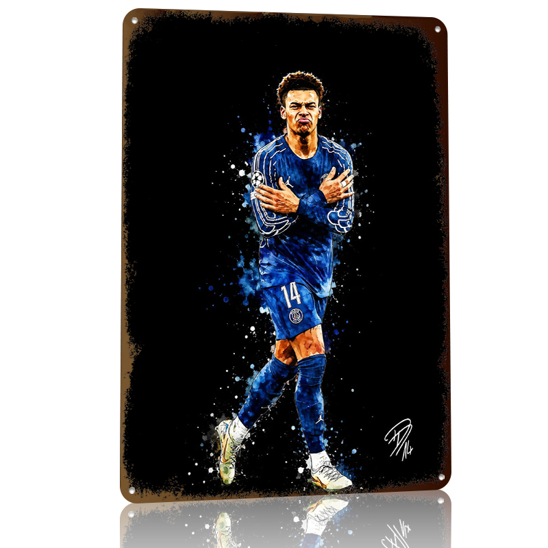 Football Player in Blue Jersey - Retro Gaming Jersey avis et prix