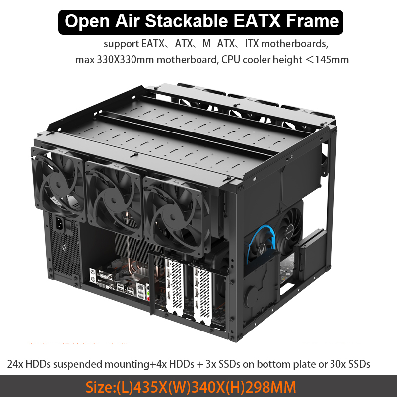 Stackable 28 HDD Open Air Fram - Retro Gaming Cabinet avis et prix