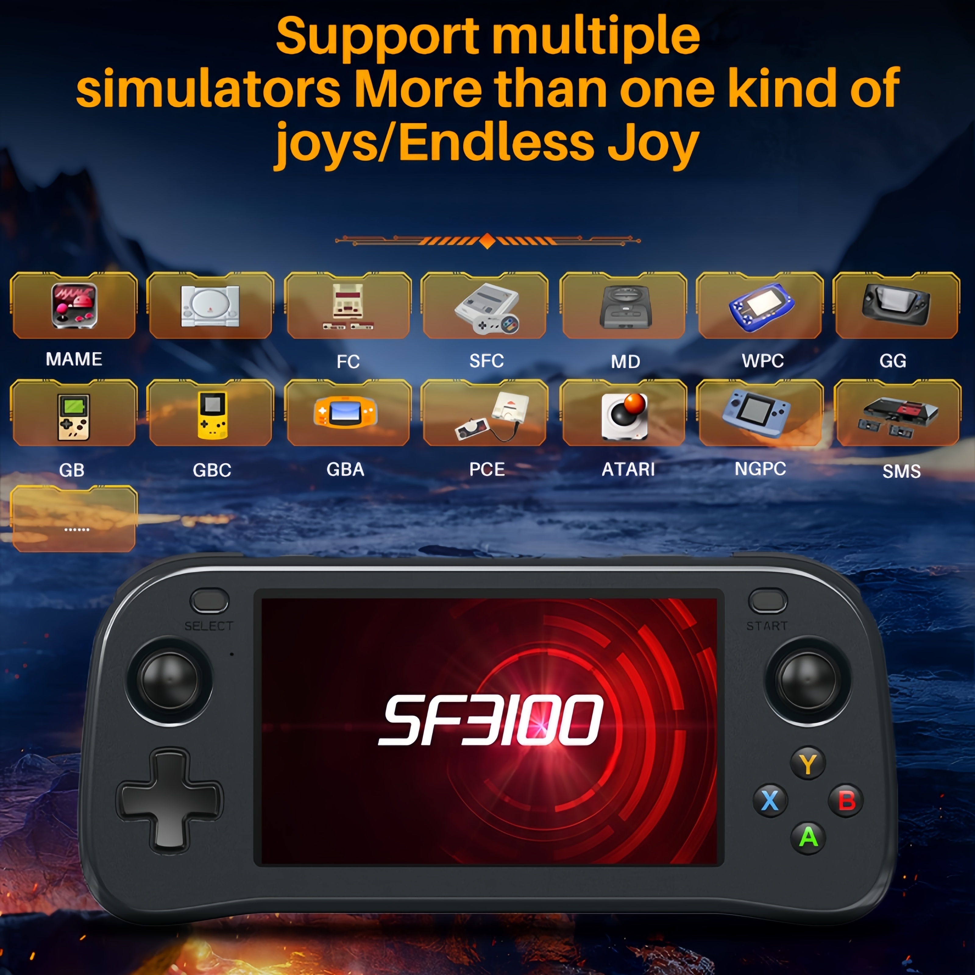 SF3100 Portable Handheld Game  - Retro Gaming Devices avis et prix