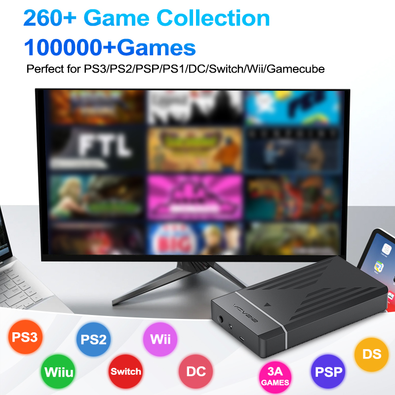 PEAPRIT 12TB Gaming HDD with H - Retro Gaming Ps3 avis et prix