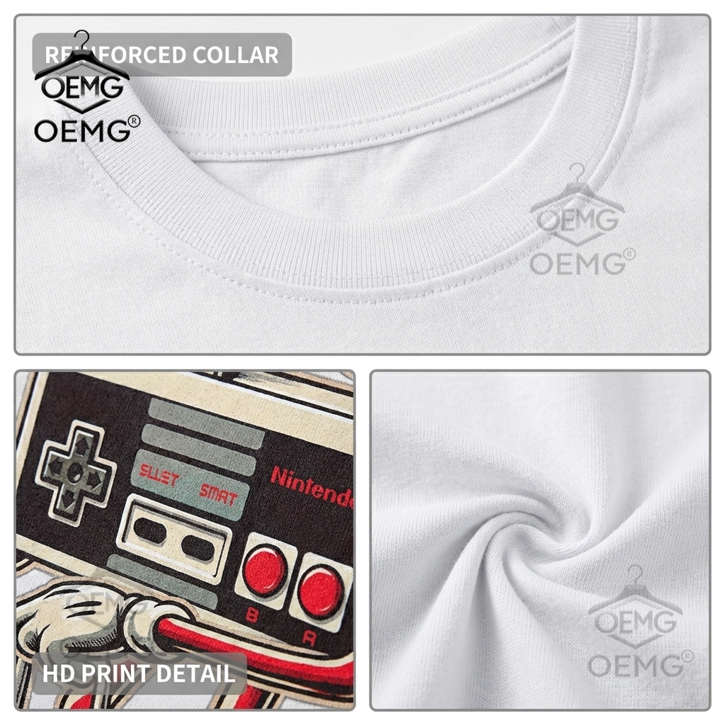Men's 100% Cotton Graphic T-Sh - Retro Gaming Jersey avis et prix