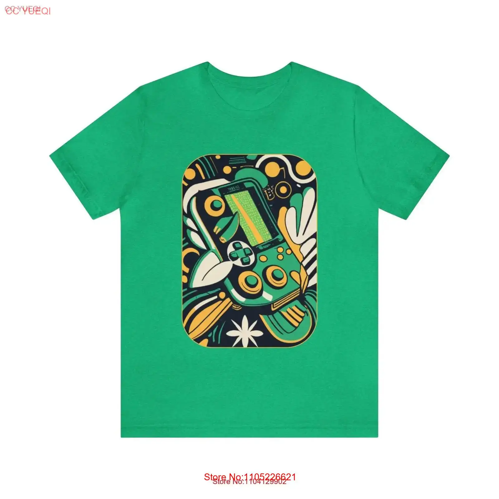 Leafy Green Jersey T Shirt ret - Retro Gaming Jersey avis et prix