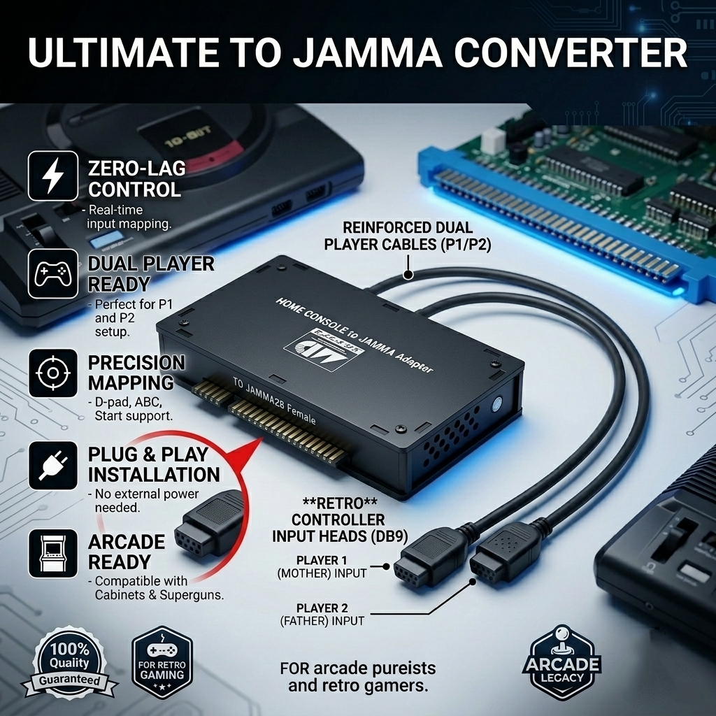 Mega Drive Genesis MD to JAMMA - Retro Gaming Cabinet avis et prix